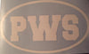 PWS Vinyl Window Decal 7x4
