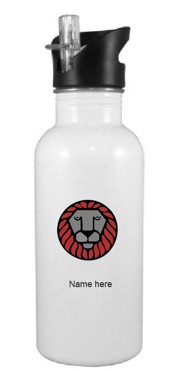 Lurgio Custom Printed Water Bottle with Straw